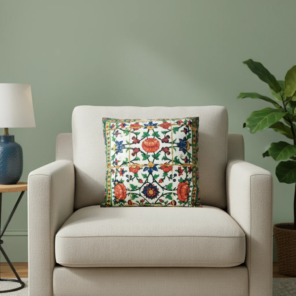 The Arg Cushion Cover 45 x 45cm Placed on the sofa