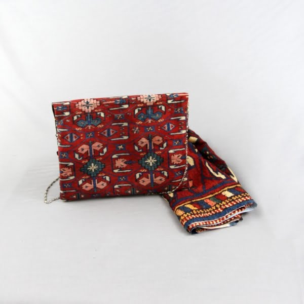PERSIAN RUG CROSS BODY BAG & SCARF SET