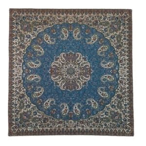 SQUARE ELEGANT BLUE TERMEH TABLECLOTH-Persis Collection