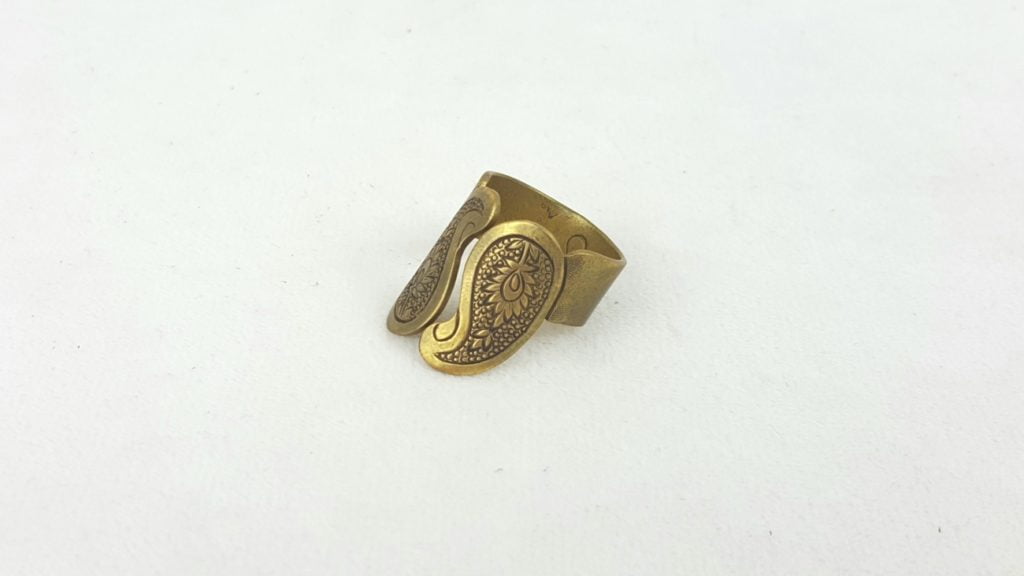 HANDMADE DOUBLE PAISLEY RING