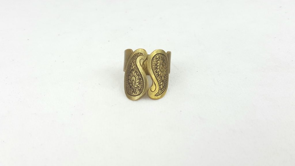 HANDMADE DOUBLE PAISLEY RING
