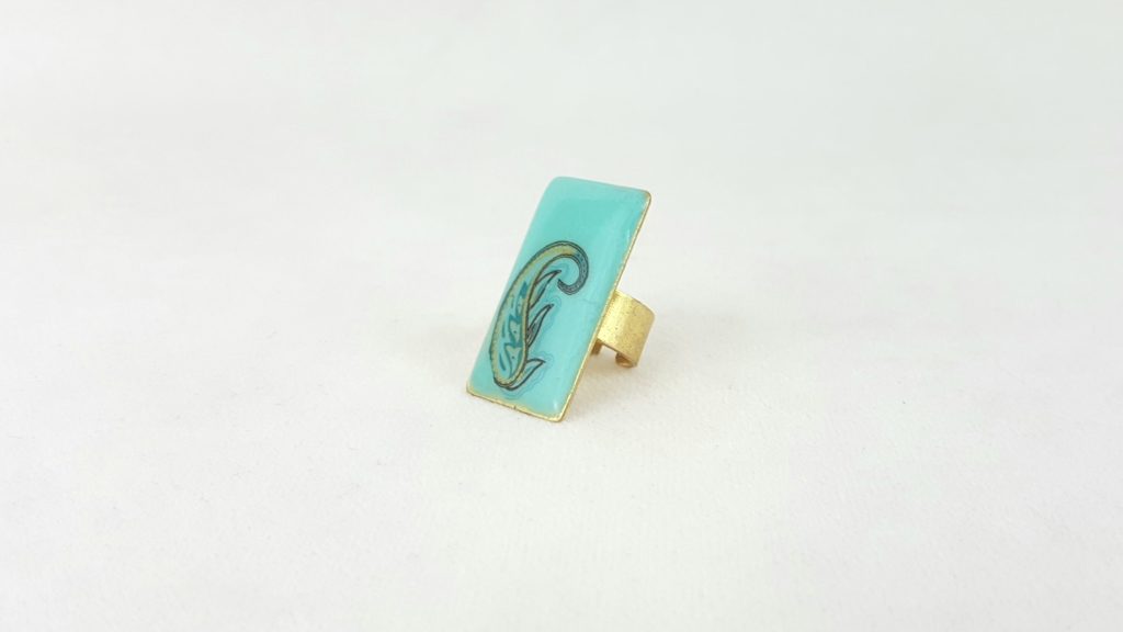 Paisley Rectangle Ring