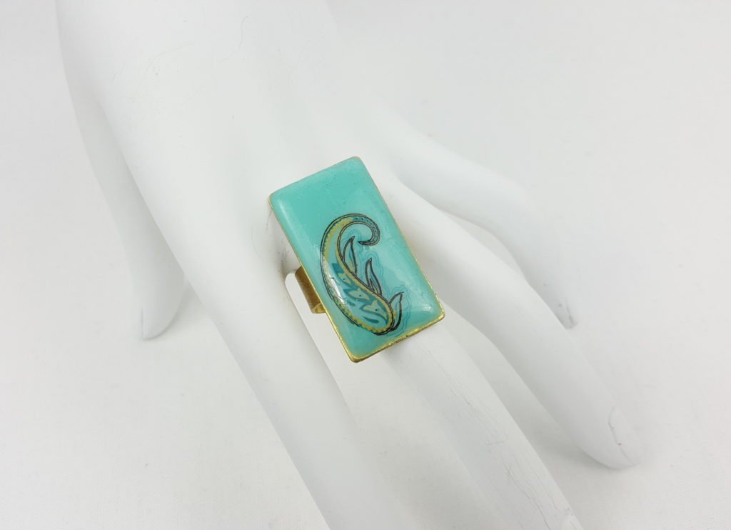 Paisley Rectangle Ring