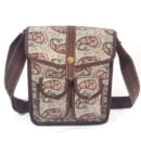 Silver termeh messenger bag- Persis Collection