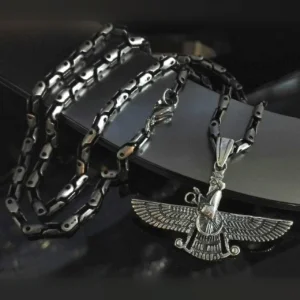Farvahar Necklace, Chunky Chain in 2 Styles