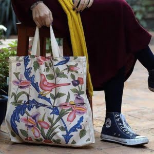 Floral shopping bag-Persis Collection