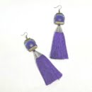 handmade tassel earrings. persis collection