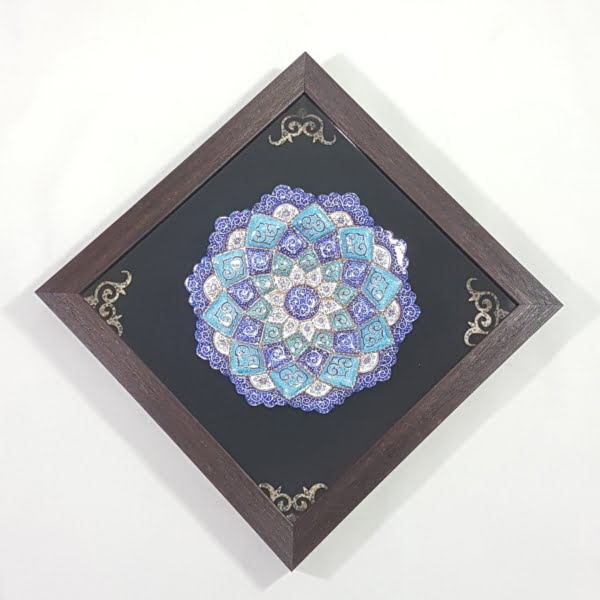 FRAMED MINAKARI PLATE, 30CM