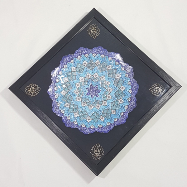 Minakari Wall Framed Plate, 40cm