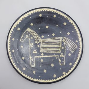 Golden Horse Plate-Persis collection