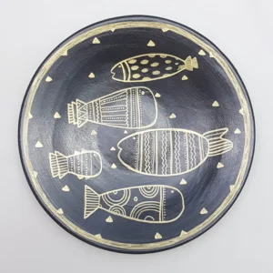 Fish Pool Plate, 30cm Hand Painted Decorative Plate
