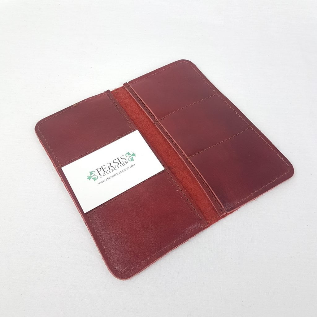 Love calligraphy wallet in red