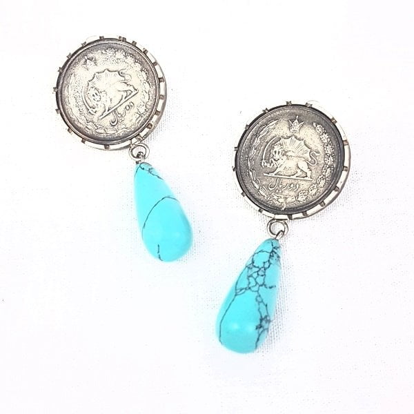 VINTAGE PERSIAN COIN EARRINGS