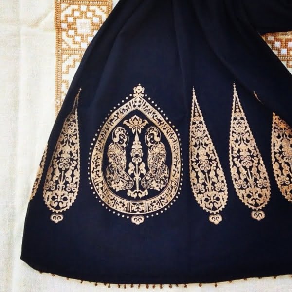 black scarf-persian art-persis collection