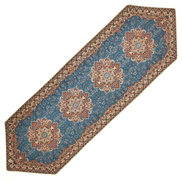 PERSIAN BLUE TERMEH TABLE RUNNER 150cm