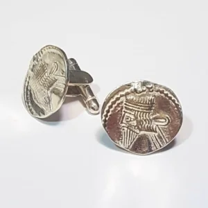 Persian Warrior Cufflinks, 925 Silver