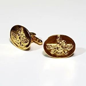 Farvahar Cufflinks, Gold Plated 925 Silver