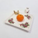 18 CM FLORAL CERAMIC PLATE-Persis Collection