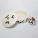 CALLIGRAPHY ART SERVING BOWL WITH LID -Persis Collection