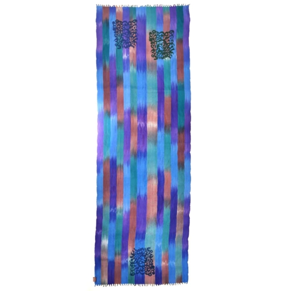 calligraphy rainbow scarf-Persis Collection