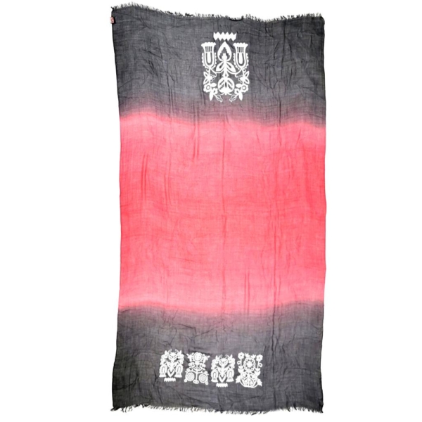 Black Yalda Scarf, 200x100cm
