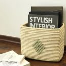 PERSIAN WOVEN MAGAZINE RACK-PERSIS COLLECTION