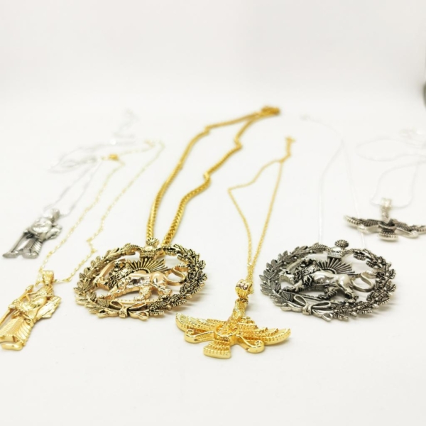 Farvahar Necklace Gold and Silver