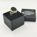 Black agate Farvahar ring-Persis Collection