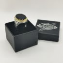 Black agate Persian ring-Persis Collection