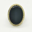 Black agate Persian ring-Persis Collection