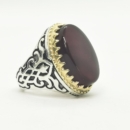 Red agate Persian ring-Persis Collection