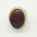 Red agate Persian ring-Persis Collection