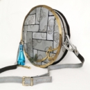 IN LOVE GRAY LEATHER BAG - PERSIS COLLECTION
