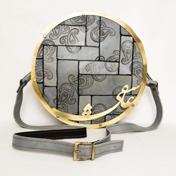 IN LOVE GRAY LEATHER BAG - PERSIS COLLECTION