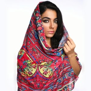Art of tiles scarf-Persis Collection