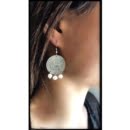 1975 5 RIAL COIN AND PEARLS EARRINGS