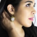 KINGDOM COIN POMEGRANATE EARRINGS