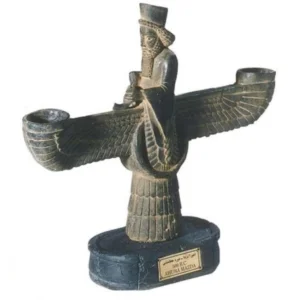 Stone Farvahar Candle Holder