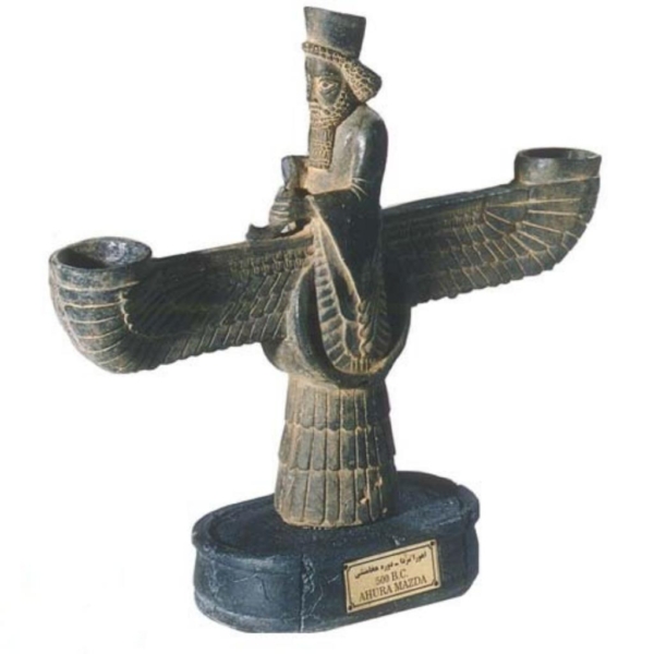 Stone Farvahar Candle Holder