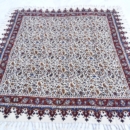 FLORAL SQUARE GHALAMKARI TABLECLOTH 1x1 m