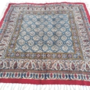 ELEGANT SQUARE HAND PRINTED TEXTILE TABLECLOTH 1x1 m