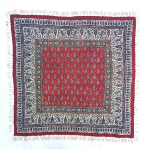 PERSIAN TEXTILE GHALAMKAR TABLECLOTH 1x1 m