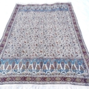 ELEGANT SQUARE HAND PRINTED TEXTILE TABLECLOTH 1×1.5 m