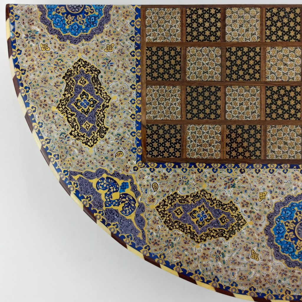 Tazhib Circular Backgammon and Chess Set