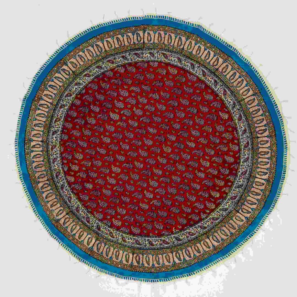 ROUND GHALAMKAR TABLECLOTH