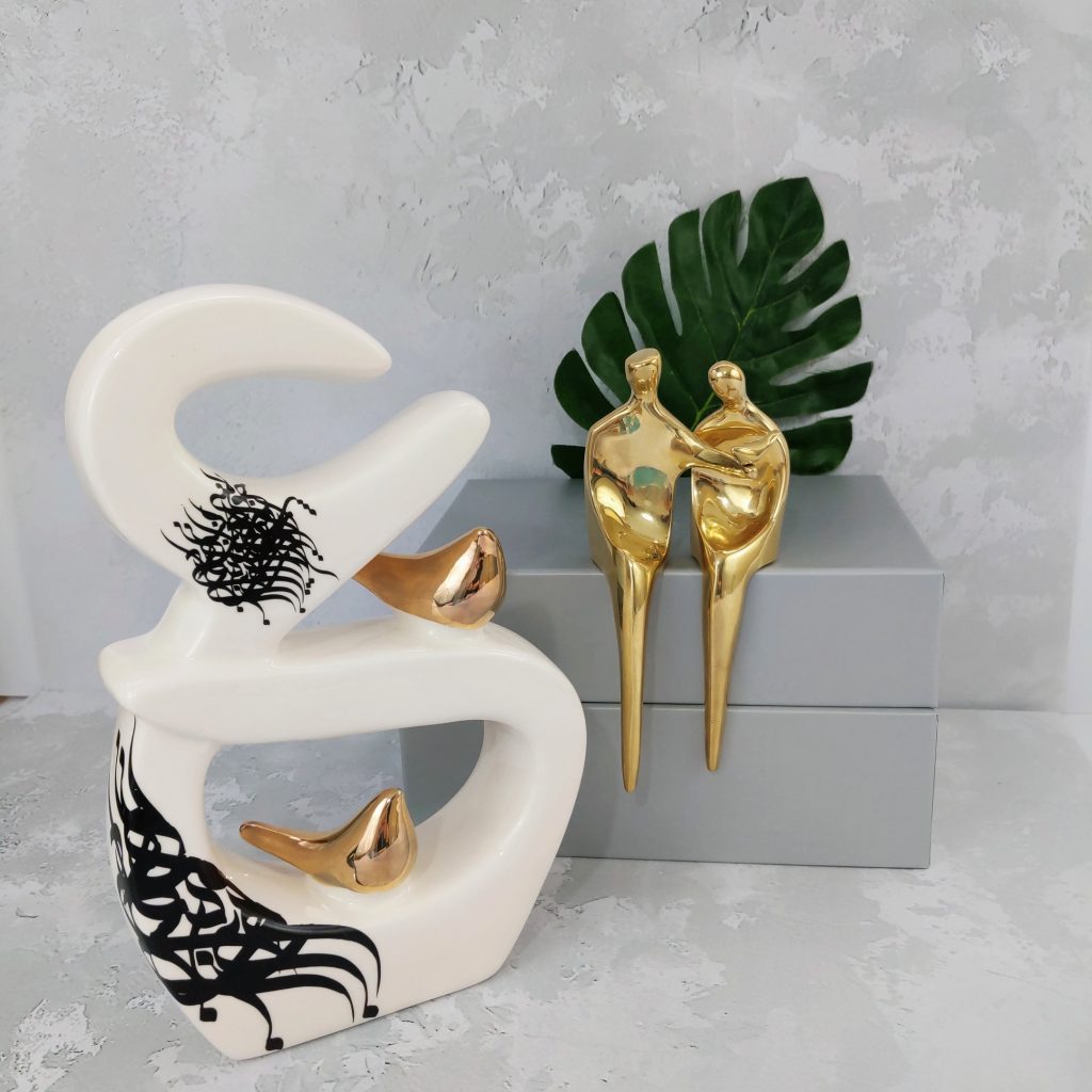 Ceramic Letter "A" detail