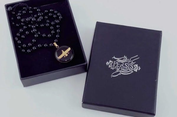 24K GOLD FARVAHAR PATTERN NECKLACE