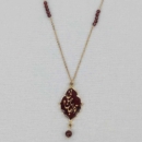 24k GOLD POETRY PATTERN NECKLACE