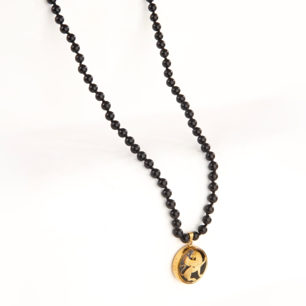 24k Gold Winged Lion Necklace Gold