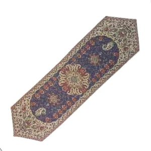 ELEGANT NAVY TERMEH TABLE RUNNER-Persis Collection